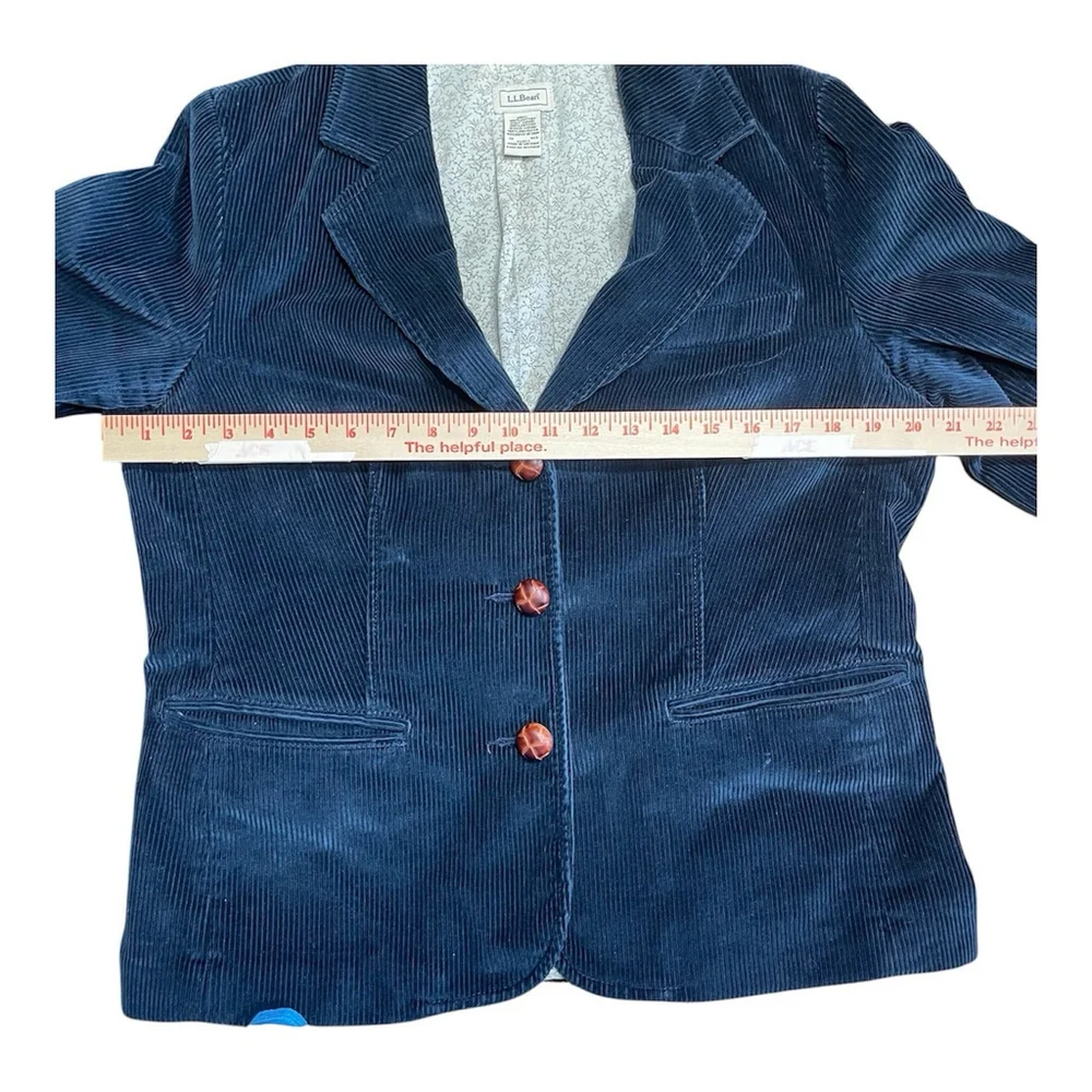 Vintage L.L. Bean Dark Blue Corduroy Women's Jacket